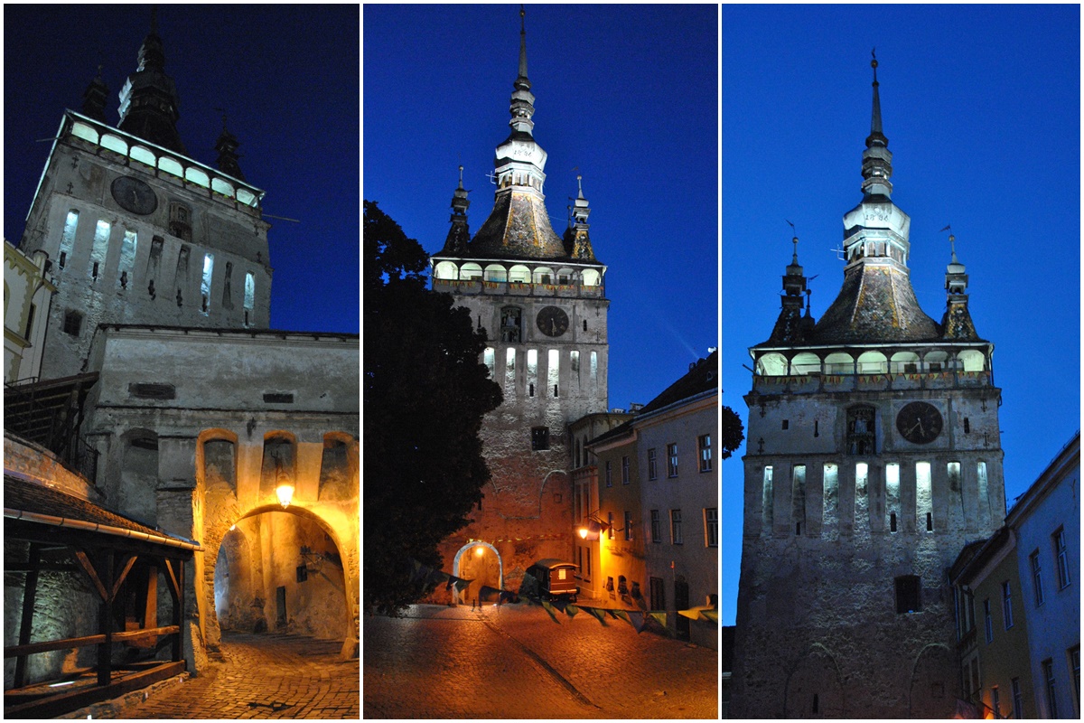 Sighisoara | Schässburg | Hourly tower at night